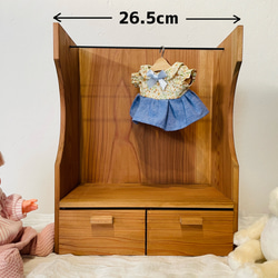 ハンドメイド　ドール家具　ブライス 家具　アンティーク　クローゼット ブライスのアンティーククローゼット、88ページで楽しむ