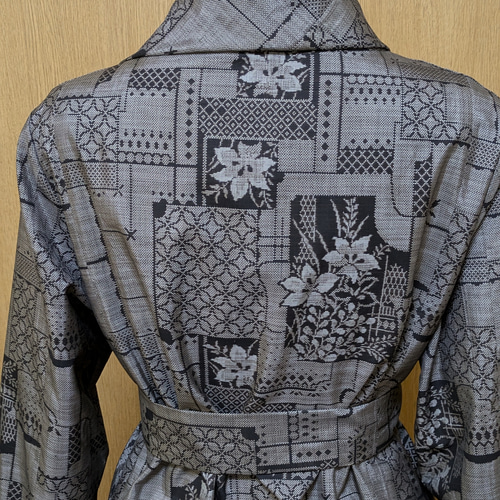 SOLD 着物リメイク ワンピース 大島紬 L〜LL ワンピース さら SOLD 着物リメイク ワンピース 大島紬 L〜LL ワンピース さら