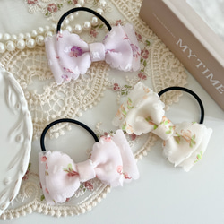 BABY＆お花のヘアクリップ 】ベビー キッズ ヘアピン かわいい