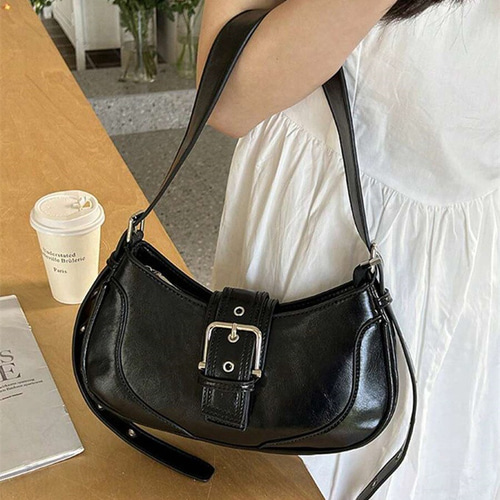 1個 PU レザーレディースハンドバッグ、ファッションY2Kイーガール