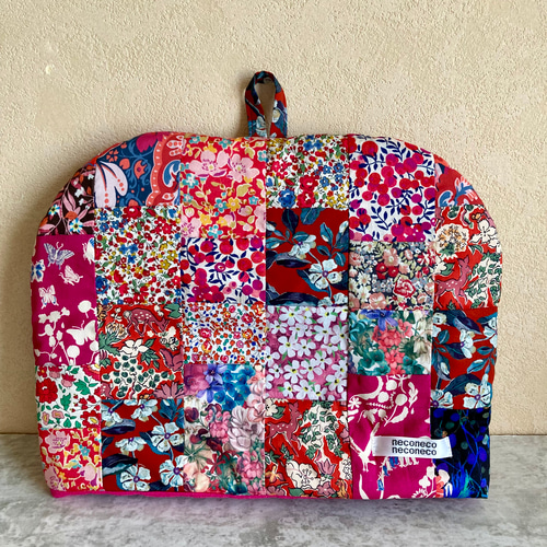 ティーポットカバー＋ポットマット パッチワーク レッド系 2401 ポット