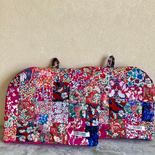 ティーポットカバー＋ポットマット パッチワーク レッド系 2401 ポット