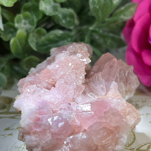 トラウマの昇華໒꒱ ピンクアメジスト クラスター ラフストーン 原石
