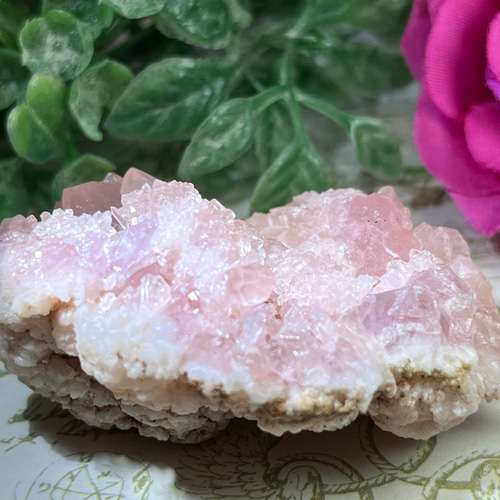 トラウマの昇華໒꒱ ピンクアメジスト クラスター ラフストーン