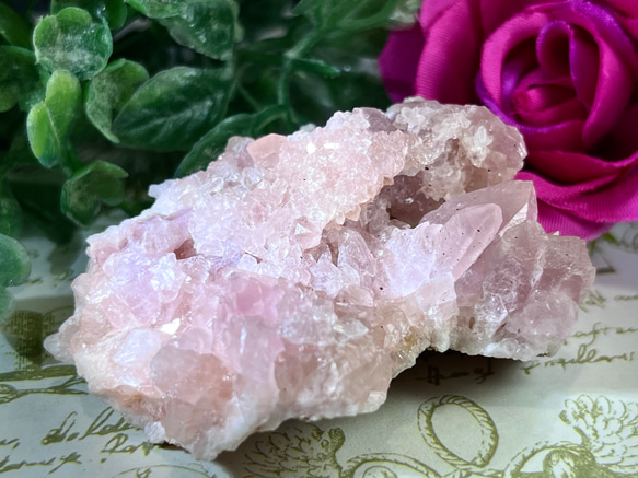 トラウマの昇華໒꒱ ピンクアメジスト クラスター ラフストーン 原石