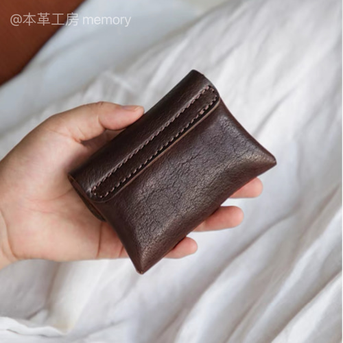 ミニ財布 牛革ウォレット カード名刺入れ 軽量 ヴィンテージ 小さめ