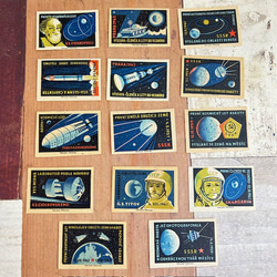 126・【在庫限り】マッチラベル 宇宙 14柄 1963年頃 レア