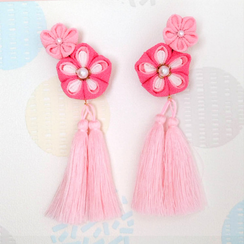 ３歳　被布着物セット　　つまみ細工の被布かざり 3歳 被布着物セット つまみ細工の被布かざり 3歳 被布着物セット つまみ