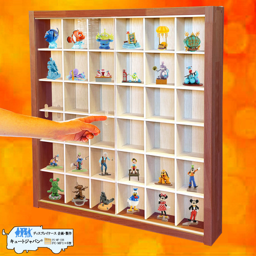 ミニチュアフィギュア 収納ケース アクリル障子付 マホガニ色 ミニチュアフィギュア 収納ケース アクリル障子付 マホガニ色
