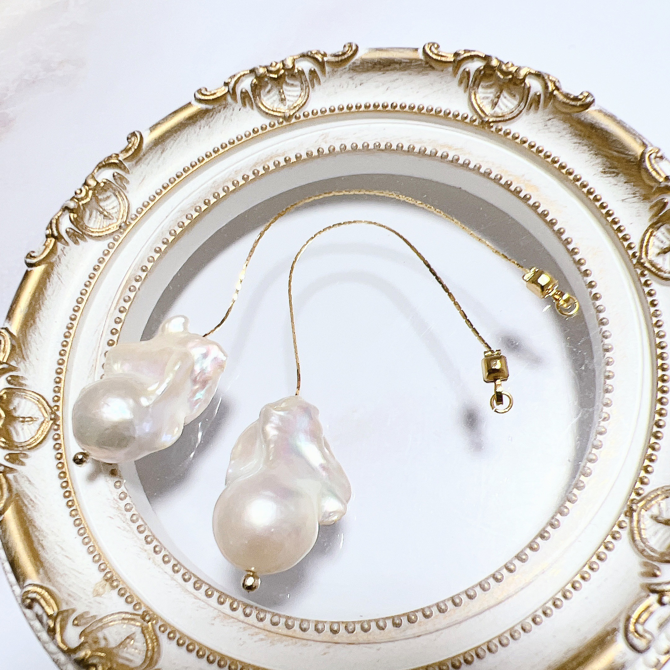 《バロックパール》ピアス イヤリング 真珠 パール ウェディング 結婚式