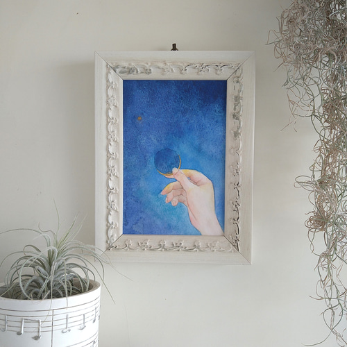 Cherryさま専用3月（原画）月と一緒に【水彩画】ほか　6点おまとめ 27045f27a59c577432049ab33a745b