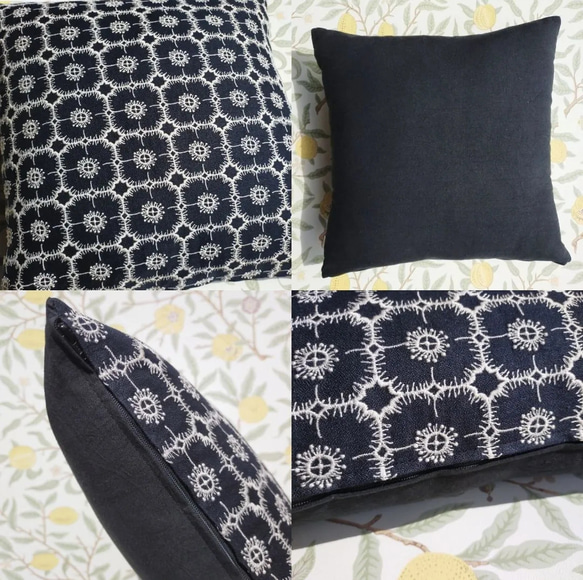 ♥数量限定♥⭐️完売生地⭐️ミナペルホネンクッションカバー　45cm／50cm用　北欧柄　受注制作 11枚目の画像