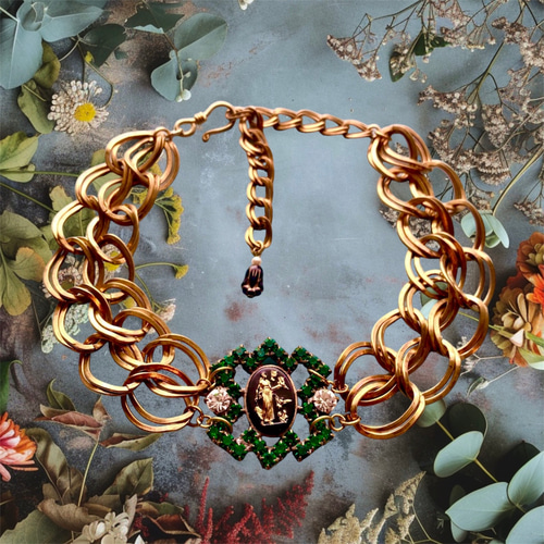 希少　ヴィンテージ　VERSACE　メデューサ　チョーカー　ネックレス　イタリア 関税込】VERSACE ヴェルサーチ◇メデューサ メダル ネックレス