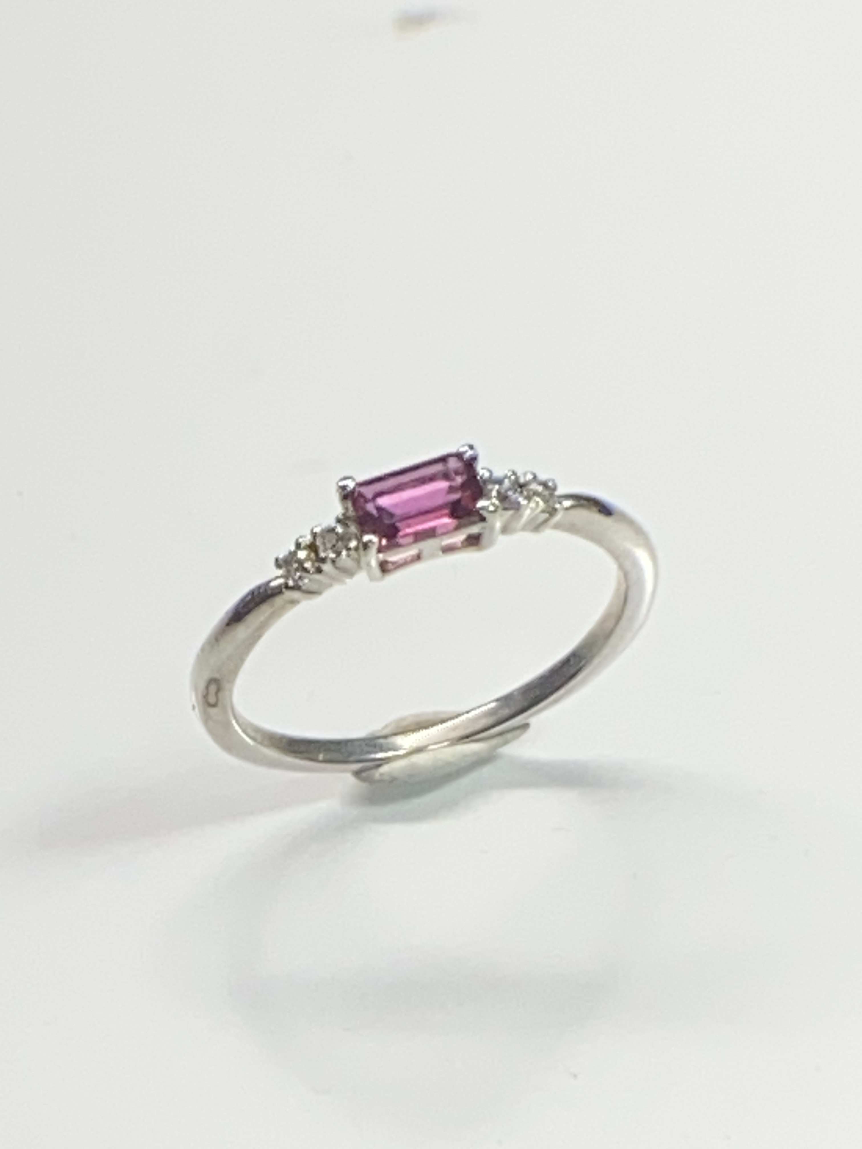ピンクトルマリン シルバーリング0.33ｃｔ Pink Tourmaline