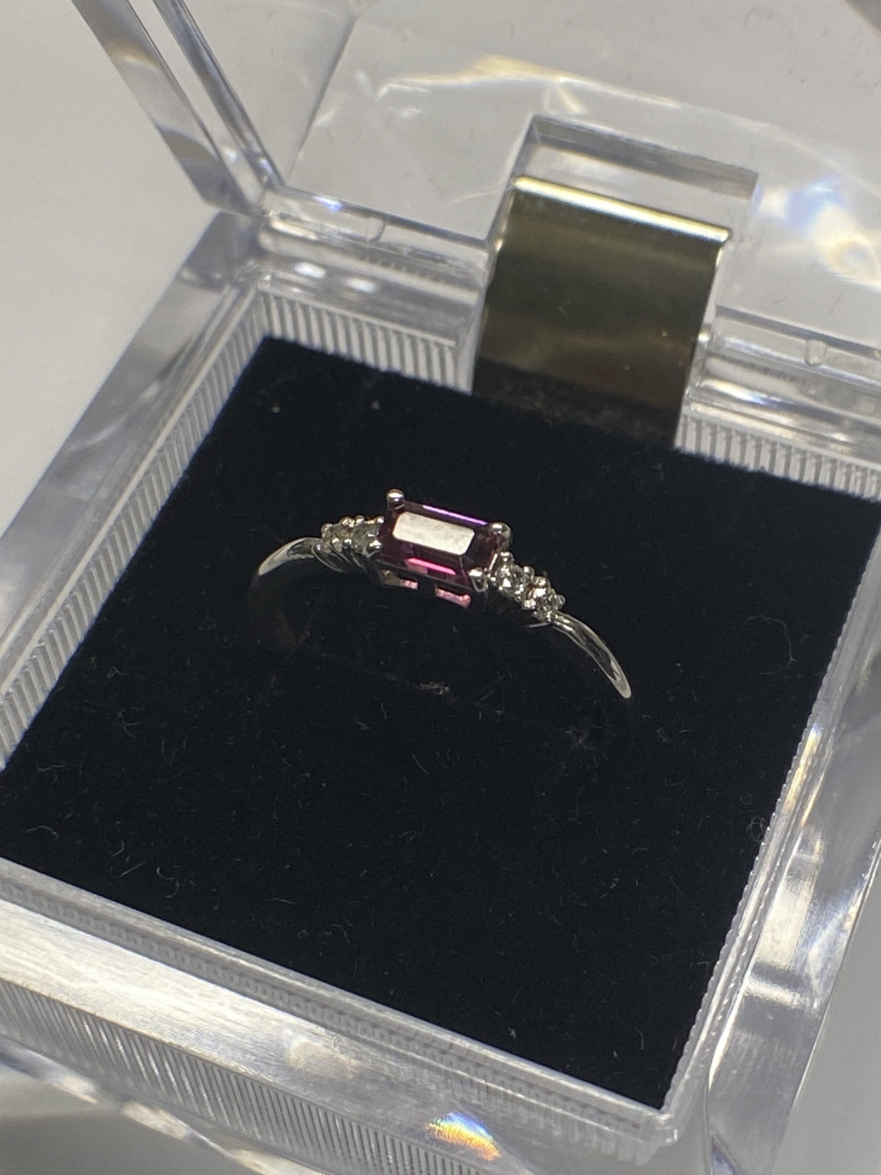 ピンクトルマリン シルバーリング0.33ｃｔ Pink Tourmaline