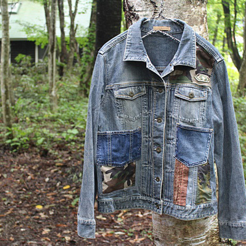 ○クリスマスセール○ SAYOCAFE＋R、リメイクGジャン ジャケット 衣