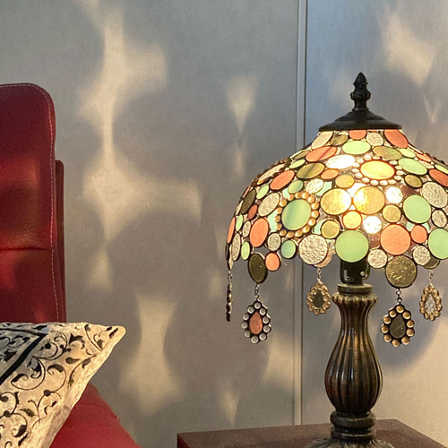 ステンドグラスのランプ『アラジン2』 スタンドライト・テーブル