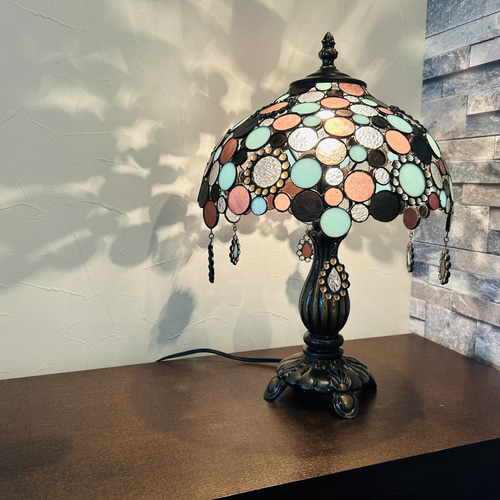 ステンドグラスのランプ『アラジン2』 スタンドライト・テーブル