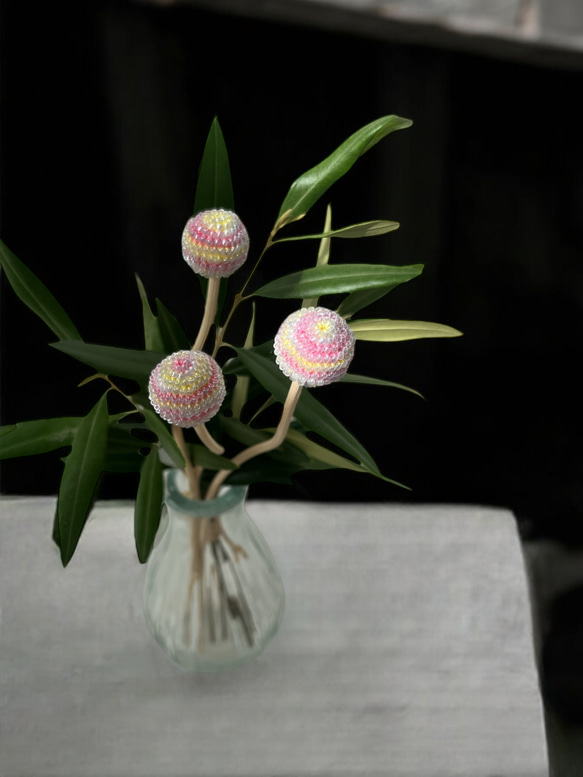 ミックスキャンディフラワースティック【Maloon No.2-3-ミックス】 5枚目の画像