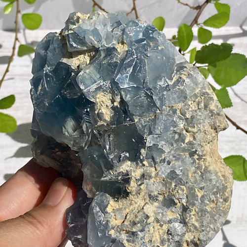 癒しのブルー「天使の石」セレスタイト (天青石) 原石 02 天然石 天然