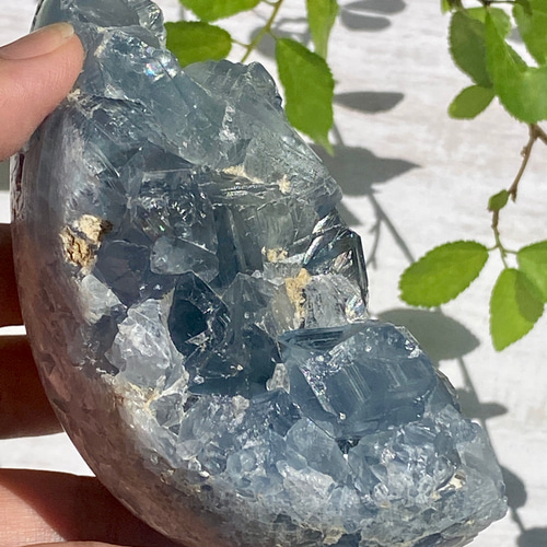 癒しのブルー「天使の石」セレスタイト (天青石) 原石 02 天然石 天然