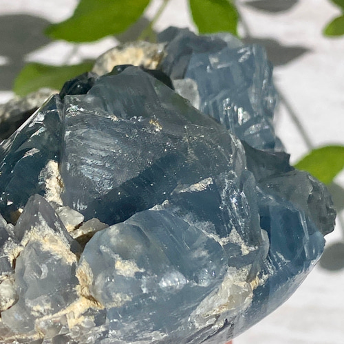 天使の石 セレスタイト クラスター 原石 天然石 癒し 安らぎ 美しい水色 天使の石໒꒱✨ セレスタイト 天青石 クラスター 原石 ラフ