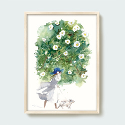 水彩画 「猫」 複製画 A4ポスター 絵画 Turr - KAORI TSUGE 通販