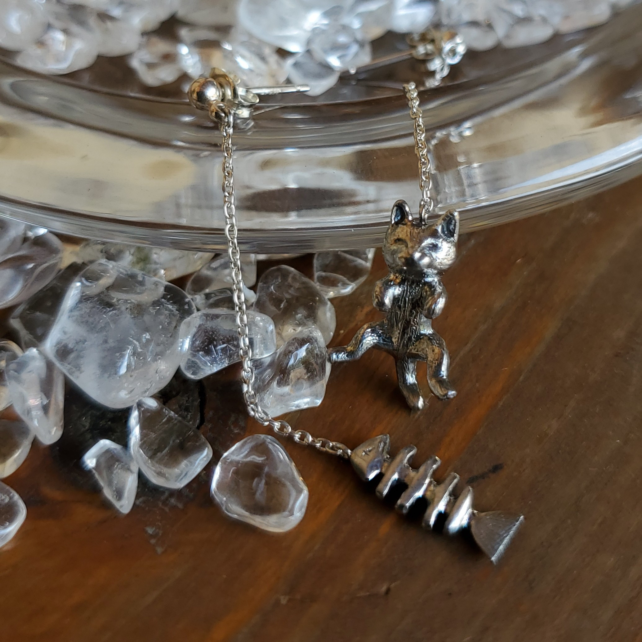 お魚と猫／ピアス・イヤリング