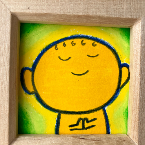 原画】お地蔵さまのイラスト（額縁セット）小さめサイズ 絵画 SONOMAI