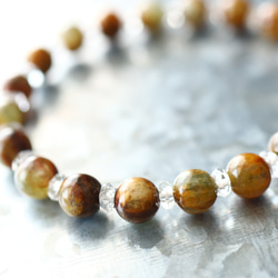 幻想的な雪の華に魅せられて/アゲートインクォーツ/天然石 ストーン