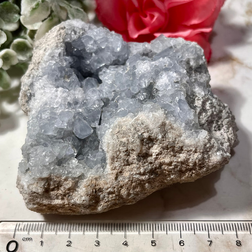 マダガスカル産 セレスタイト 天青石 クラスター 原石 ジオード