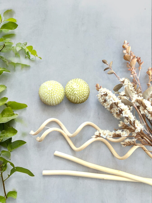 グラスビーズのマスカットスティック【Maloon No.5-1-大粒】 6枚目の画像