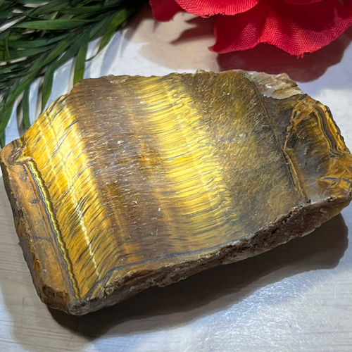 最良の判断へ導く✨ タイガーアイ 原石 ラフストーン ポリッシュ