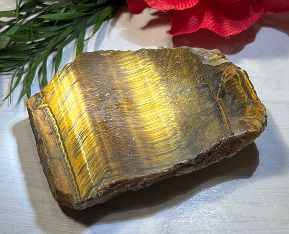 最良の判断へ導く✨ タイガーアイ 原石 ラフストーン ポリッシュ