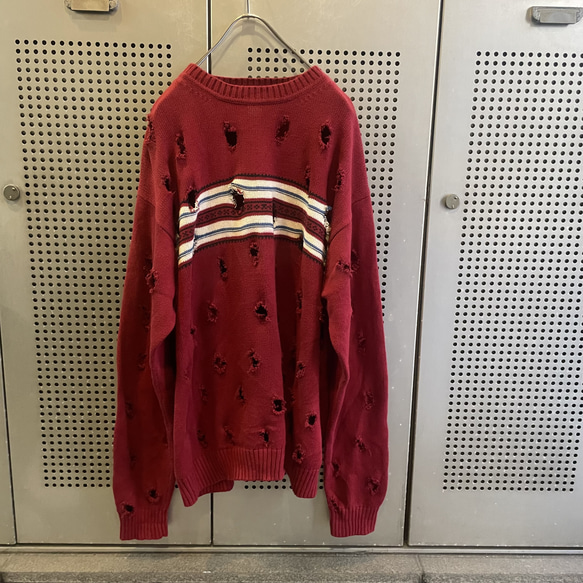信頼 vintage ヴィンテージ 古着 ニット リメイク デザインニット トップス