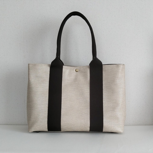 ✨【大人カジュアル】肩掛けA4対応レザートートバッグ/持ち手黒