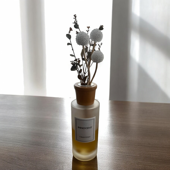 ビーズボールフラワースティック3本【Maloon No.3-1-レース糸】 4枚目の画像