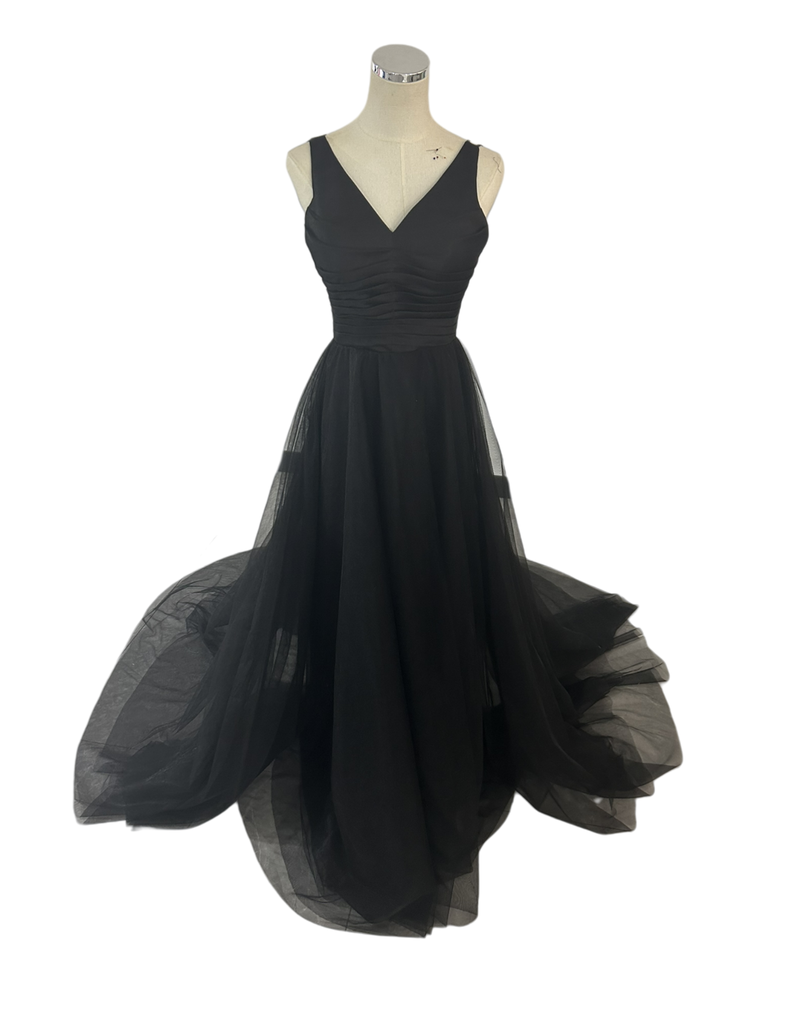 カラードレス 黒 キャミソール タンクトップ パーティー ステージ衣装 お呼ばれ/二次会/2次会