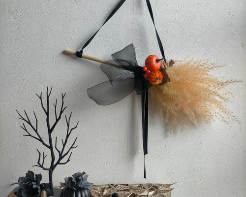 秋の便りの壁掛けタペストリー　ワイルドフラワー　パンパスグラス 秋の便りの壁掛けタペストリー ワイルドフラワー パンパスグラス