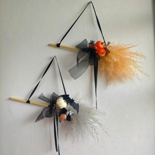 オーダー注文＊オリジナルカラーのふわふわパンパスグラスほうき