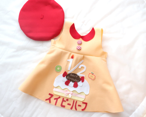 ハーフバースデー衣装　ワンピース　　16 033f483b35c6e5275799650cfb37ae