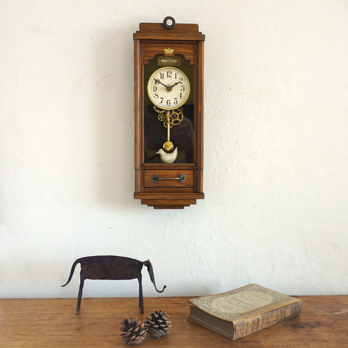 送料無料】OLD FASHIONED #034 レトロな時計 Sサイズ アクリルガラス扉