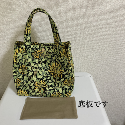 ミニトートバッグ／ウイリアムモリス「ハニーサックル」使用