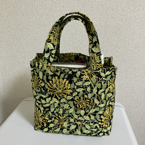 ミニトートバッグ／ウイリアムモリス「ハニーサックル」使用