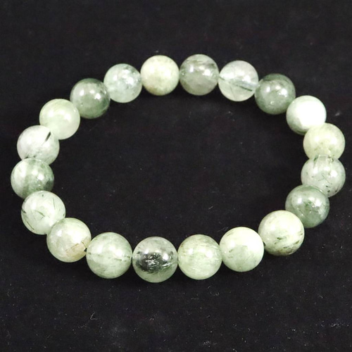 専用　グリーンターラ　ブレスレット　箱無し ザギマウンテンクォーツ ブルーターラ 10mmブレスレット 29.0g #62177