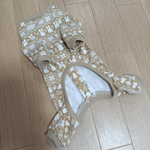 ハンドメイド犬服 XXS〜XLサイズ 前開き後開きロンパース オーダー頁