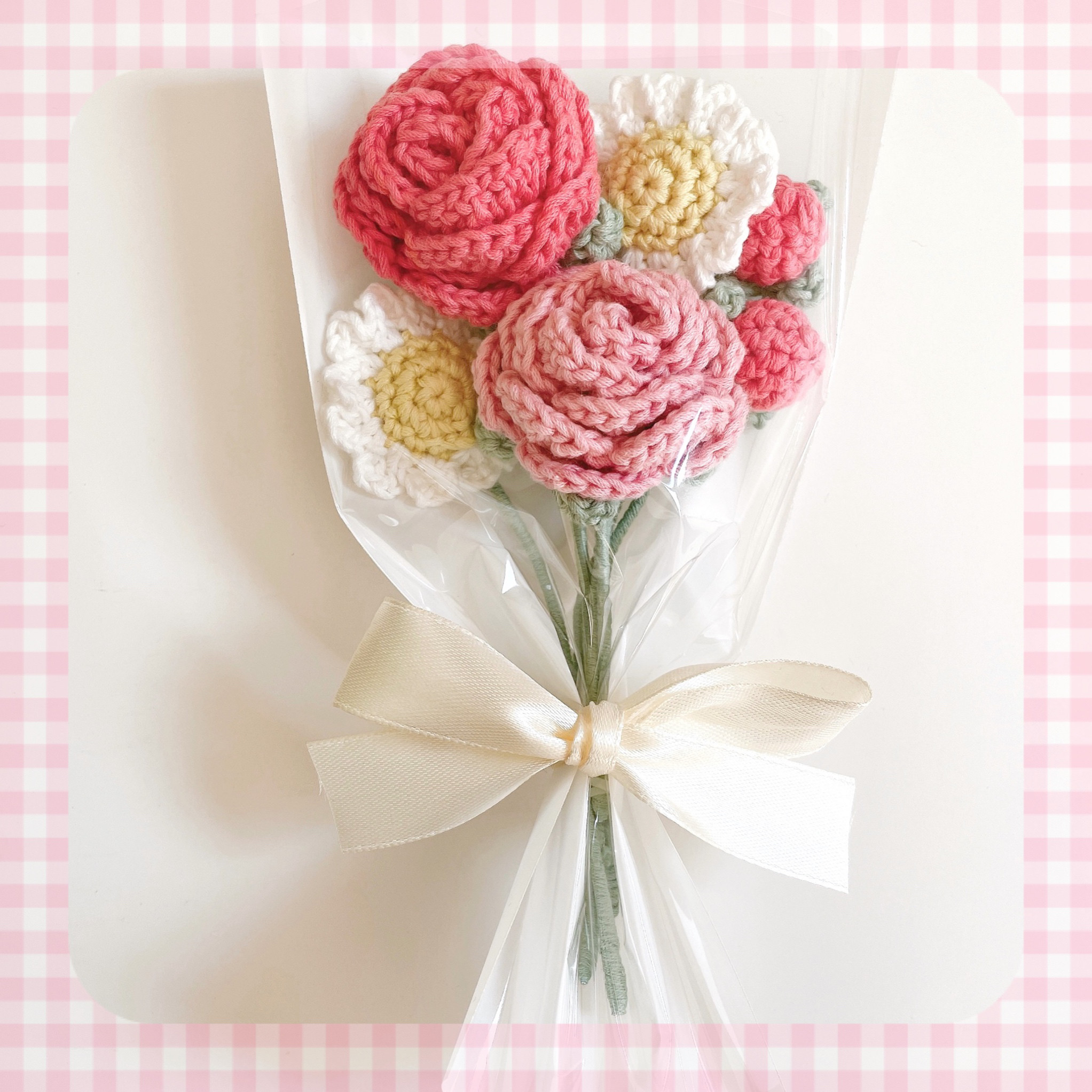 かぎ針編み ハンドメイド 編み物 小さい お花のブーケ 枯れない かぎ針編み ハンドメイド 編み物 小さい お花のブーケ 枯れない