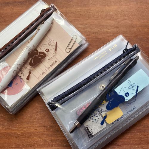 数量限定】isshoni. ペンケース付きノートカバー PVC A6