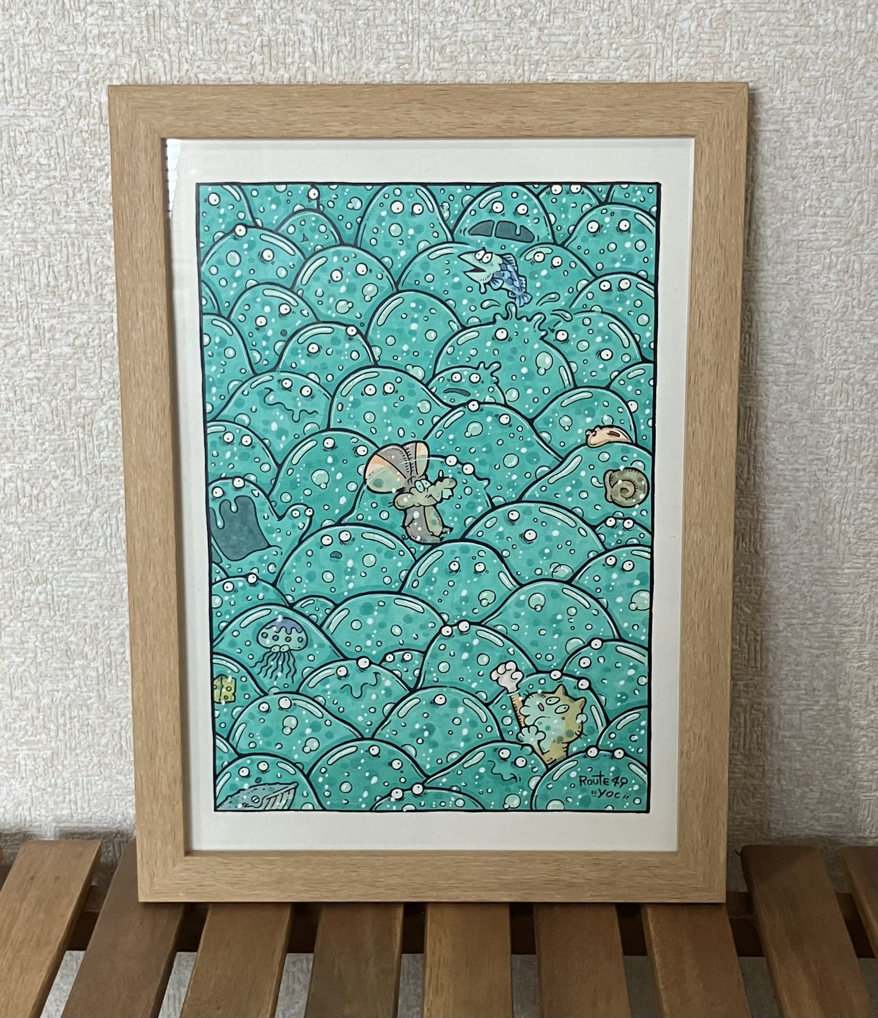 【スライム】絵　原画　アート　イラスト