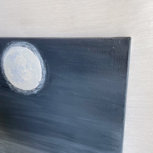 絵画　アクリル画　原画　蒼月　そうげつ　ブルームーン　テクスチャーアート　Ｓ.Ｉ 絵画 アクリル画 原画 蒼月 そうげつ ブルームーン テクスチャー
